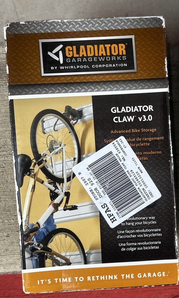 Gladiator Claw Advanced Bike Storage Garage Ceiling Mount V3.0