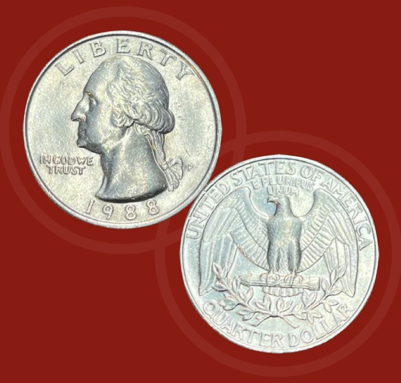 1989, Washington Quarter, Excellant condition, Circulated