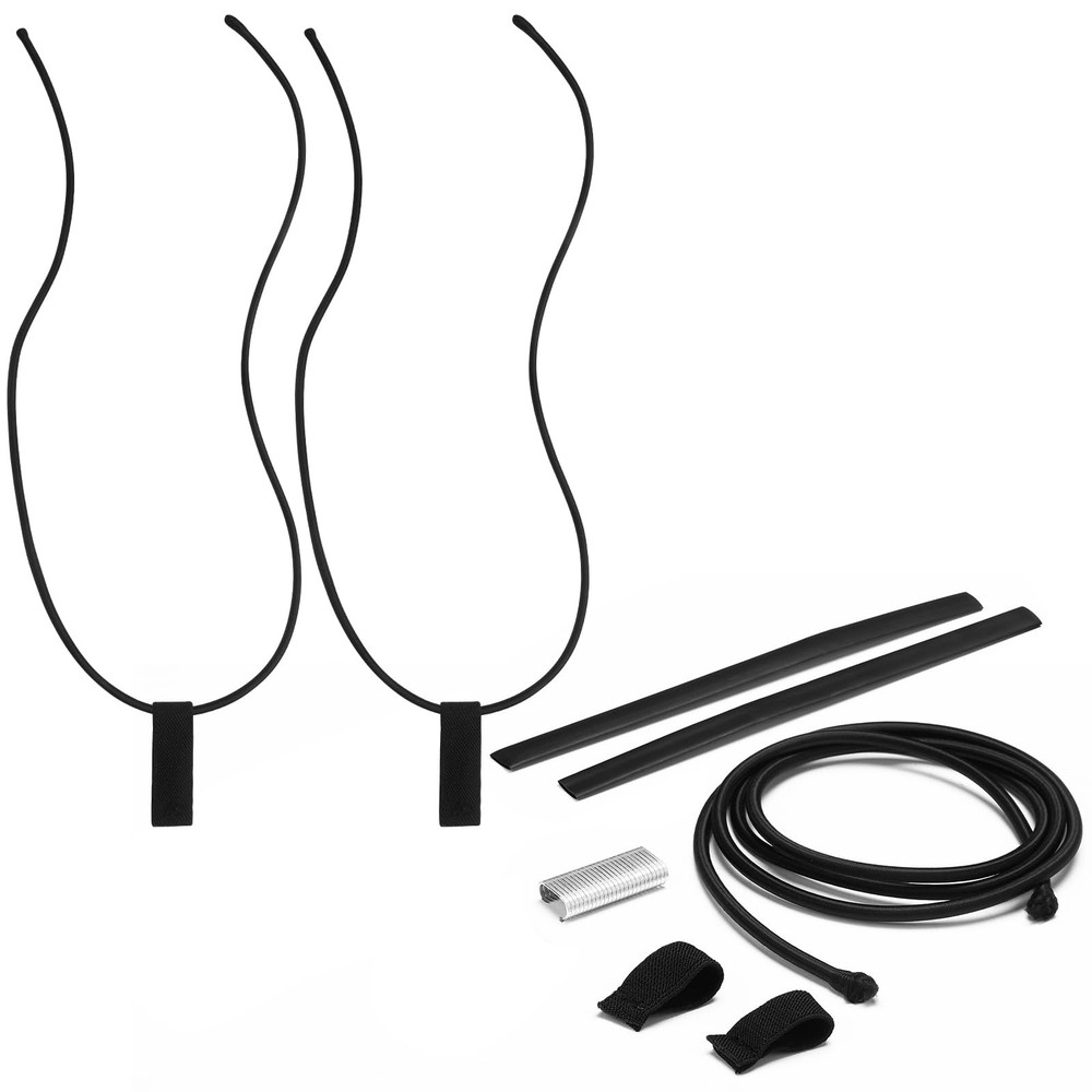 Arrowbash 2 Pcs Replacement Wakeboard Tower Rack Bungee Length 53", black