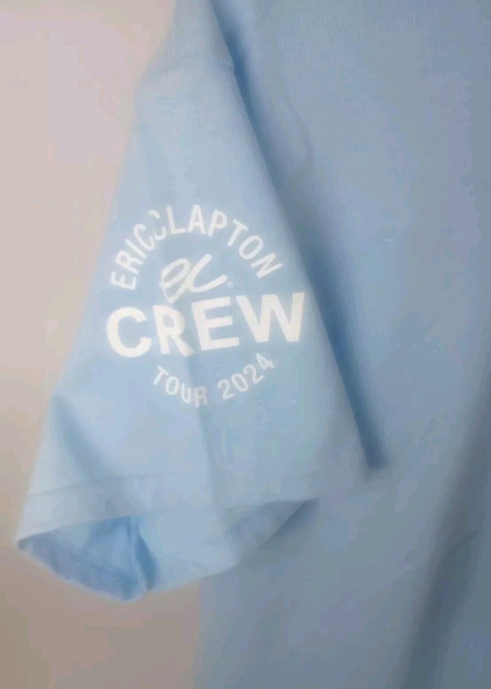 Eric Clapton Local Crew Blue T-Shirt Size M Medium