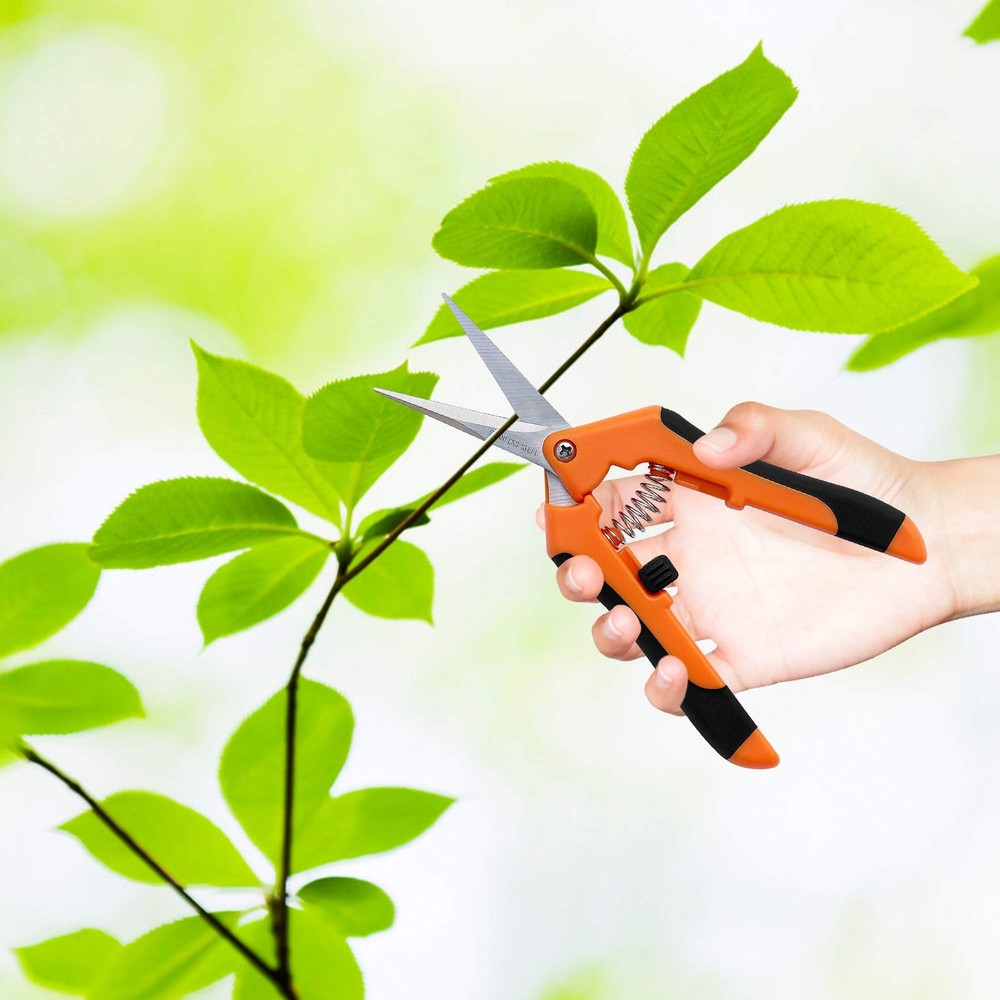 2-Pack 6.5'' Hand Pruner Pruning Shear, Functional Garden Scissors Cutter wit...