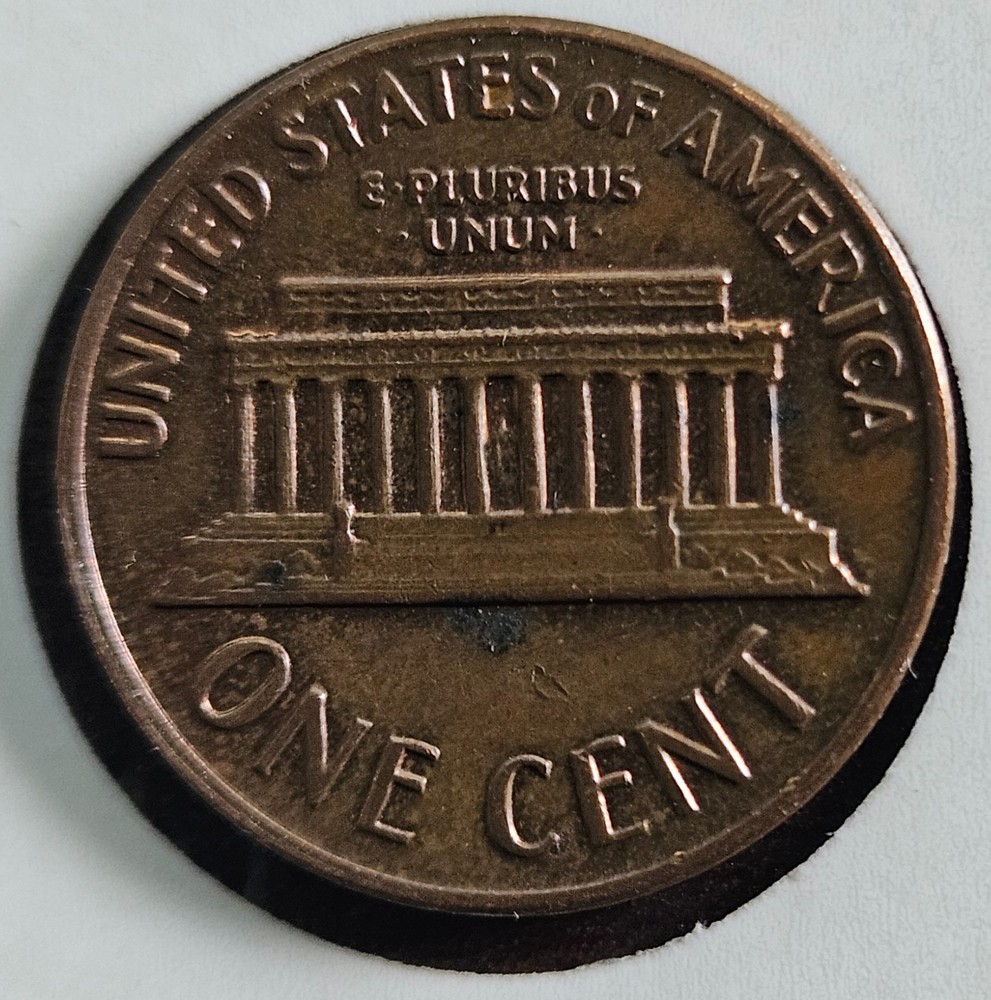 1970-S Lincoln Cent Large Date Error-Like Toning Spots & Distorted Lettering