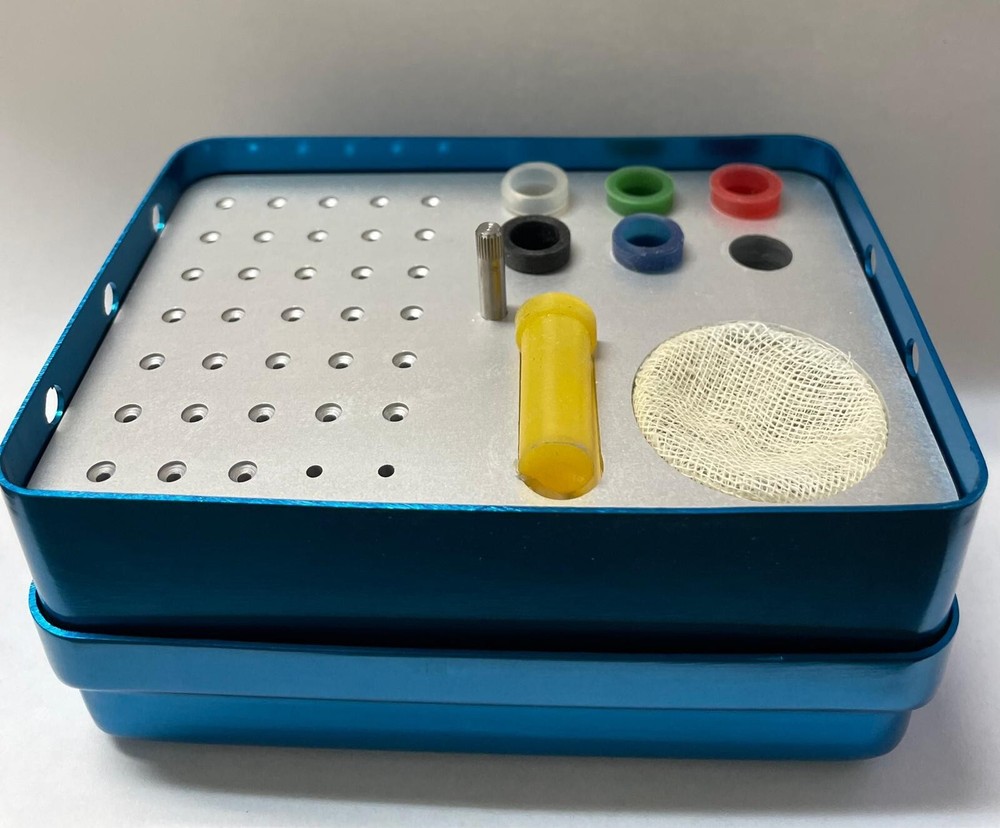 Endo File Holder - 35H Aluminum Sterilization Box