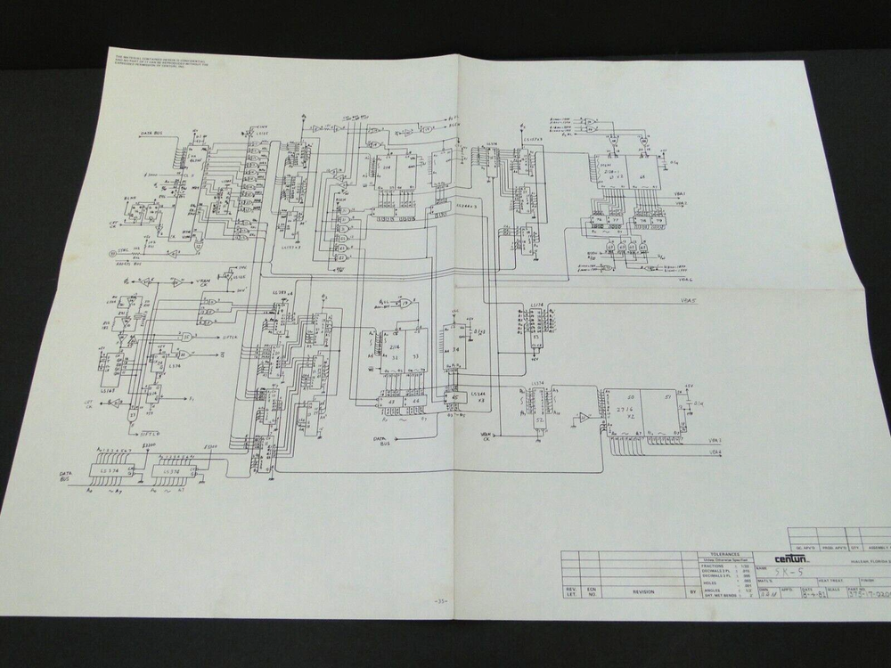 Vintage 1981 Vanguard Arcade Service Manual (Please Read Description)