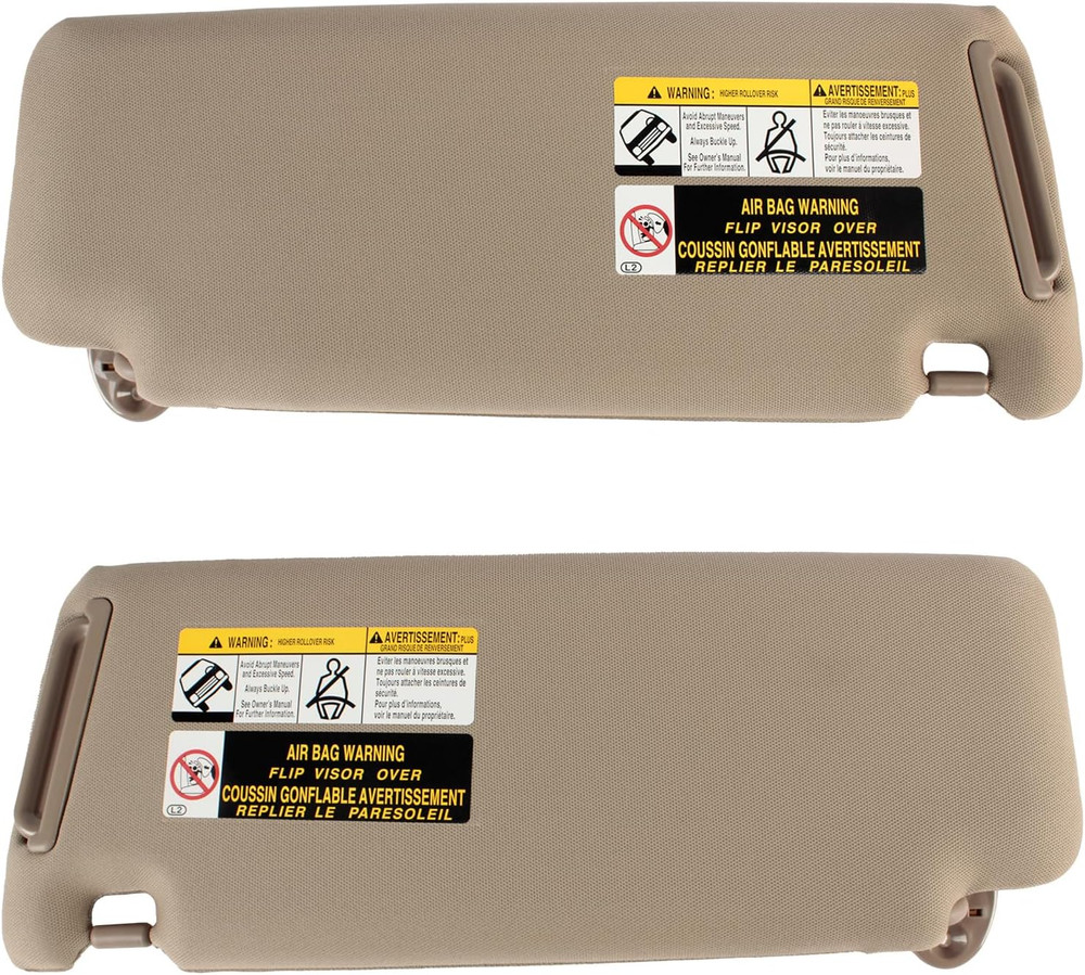 Right Passenger Side Sun Visor Compatible with 2010 2011 2012 2013 2014 2015 201