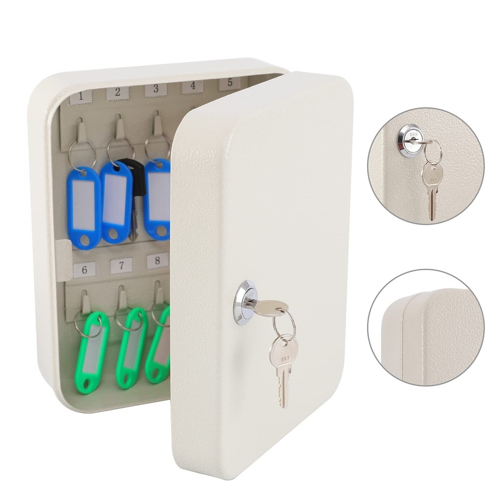 KYODOLED Key Cabinet Wall Mount, Locking Key Organizer, Key Storage Lock Box ...