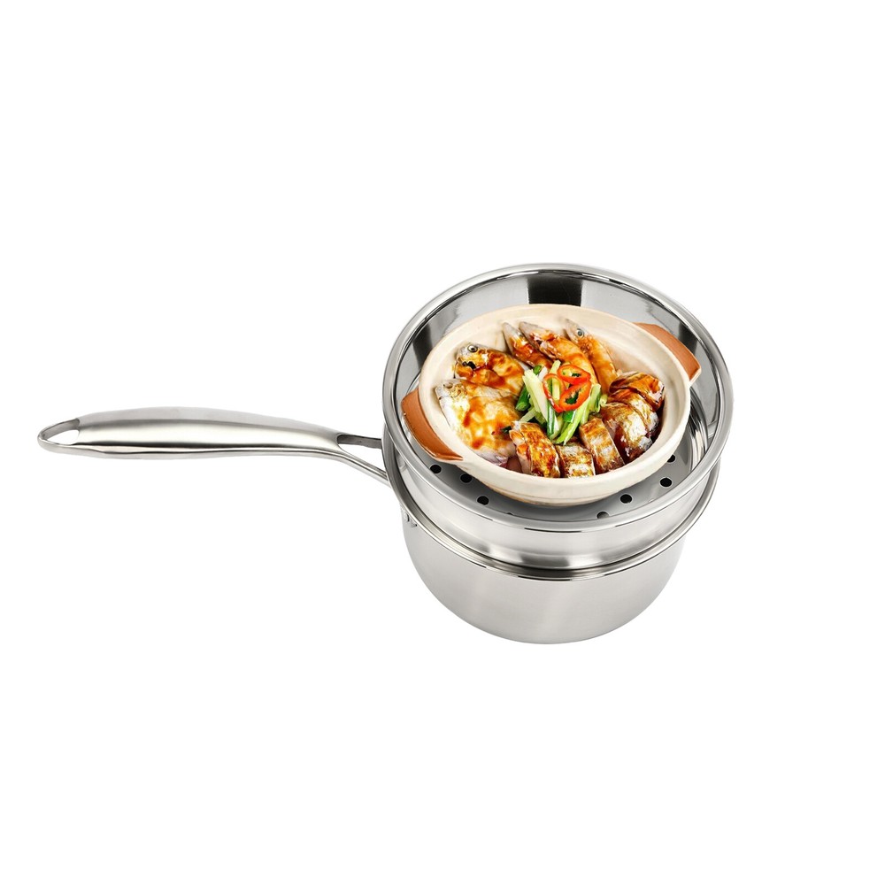 Large Capacity Sauce Pan For Cooking With Handle Double Layer Steaming Pot
