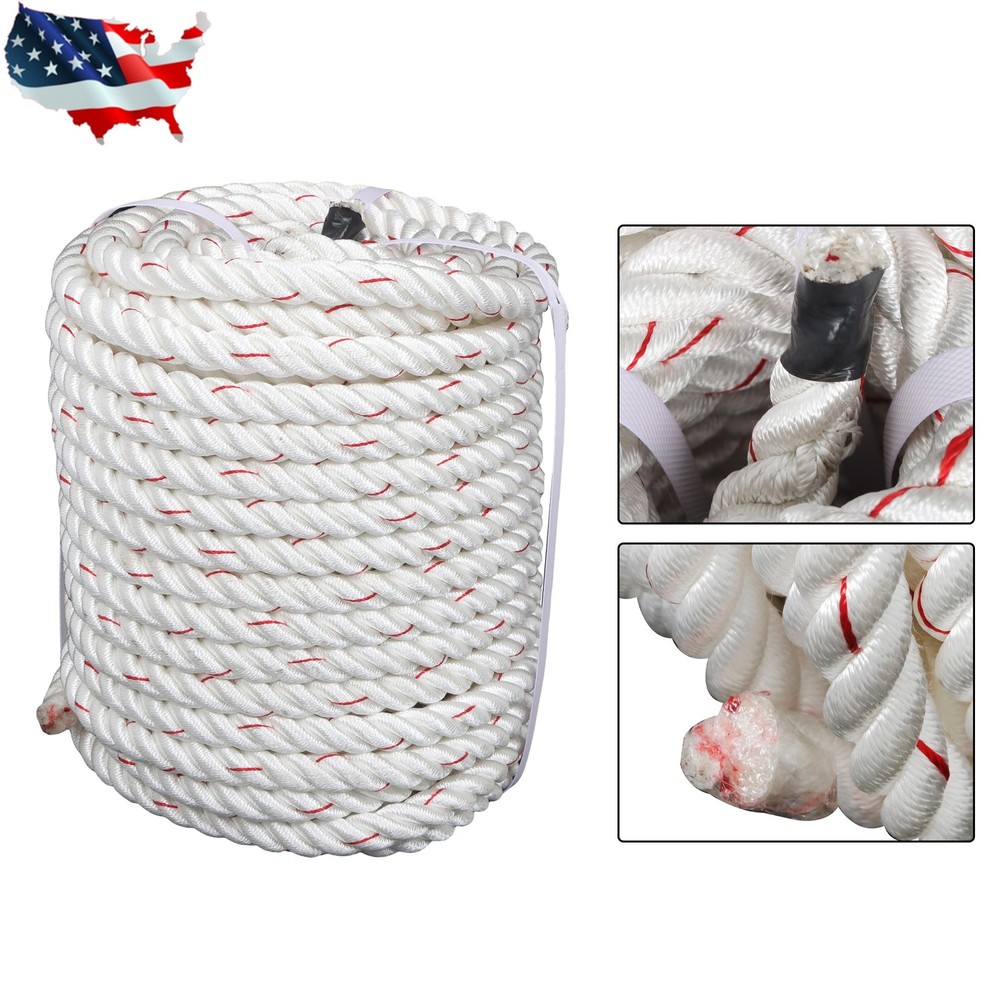 Pulling Rigging Line 3/4" × 120' Double Braid Nylon Polyester Arborist Bull Rope