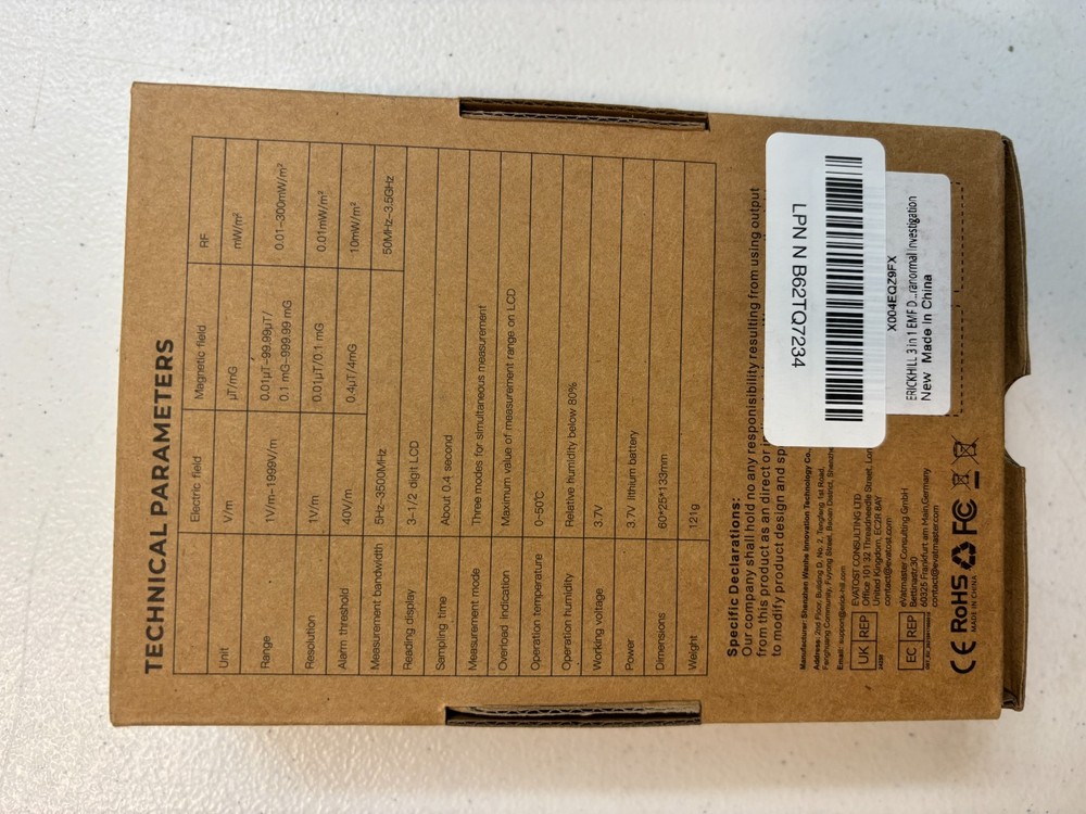 ERICKHILL RT-100S Professional EMF Tester