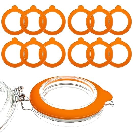12 pk Kilner Regular Mouth Rubber Replacement Seals