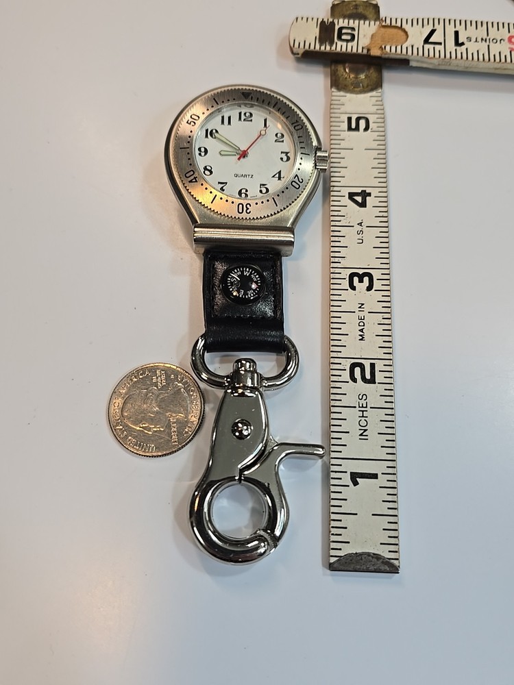 Croton Marlboro Chronograph & Compass Belt Loop Watch UNKNOWN WORKING CONDITION