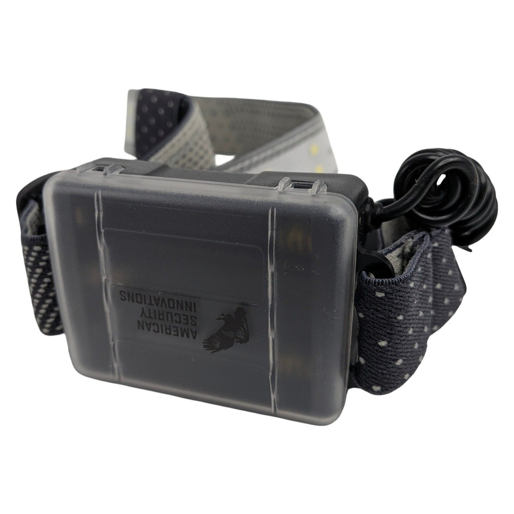 American Security Innovations 26 LED Headlamp Black Grey Adjustable Strap Boxed