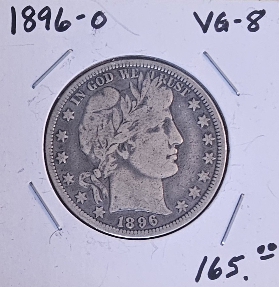 1896-O, U.S. BARBER HALF DOLLAR