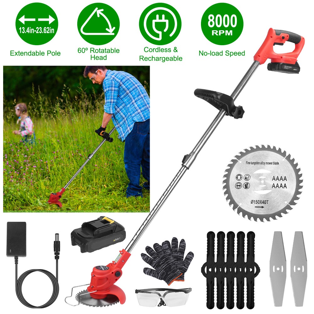 Electric Cordless Weed Wacker,  Battery Powered, Easy Installation