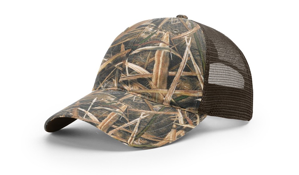 Richardson 111 Garment Washed Trucker Hat Unstructured Mesh Back Relaxed OSFM