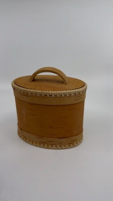 Handmade Bark Veneer Box with Lid