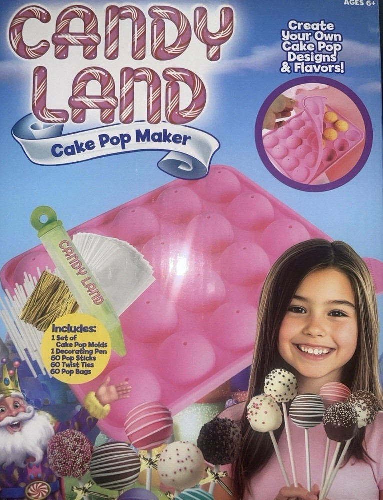 Candy Land Cake Pop Maker Kit Silicone 20 Ball Space