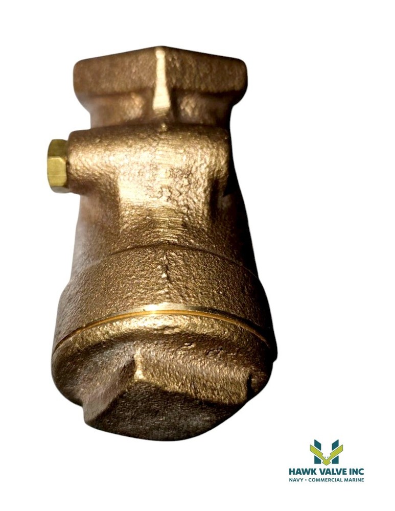 1" BRONZE CL 125 Y-PATTERN THREADED BRONZE DISC CHECK VALVE NL7300A / T-413-B