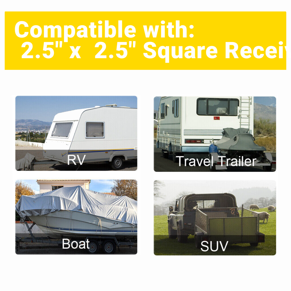 XPE Trailer Hitch Fits 2.5 Inch Receiver, 6 Inch Adjustable Drop Hitch, 25000LBS