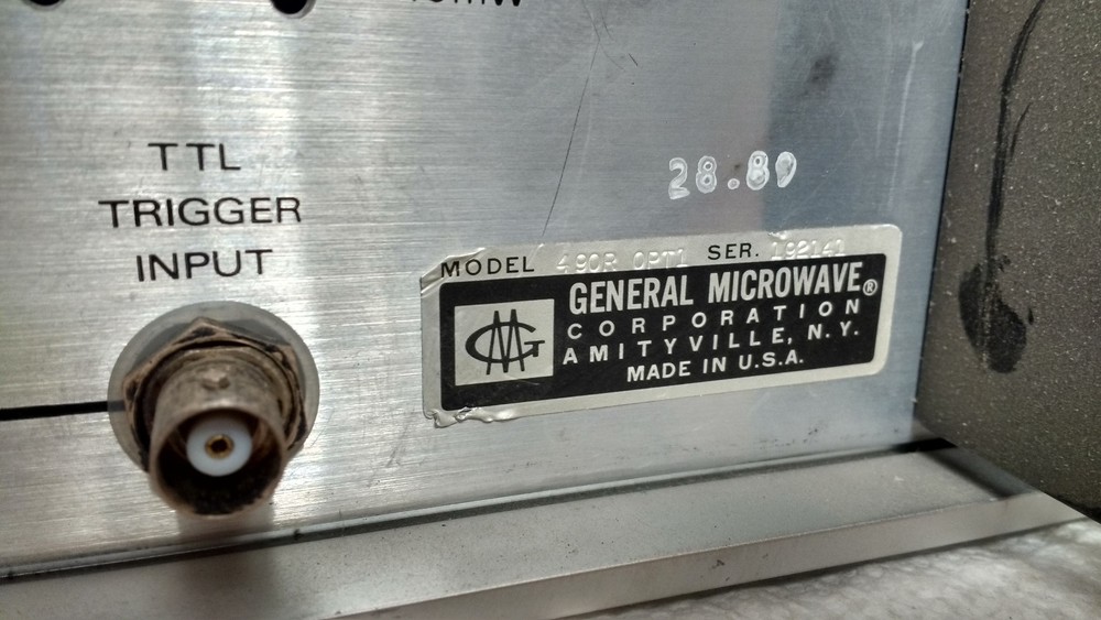 General Microwave Corp Automatic Peak Power Meter 490R OPT1