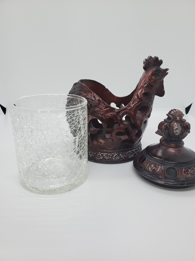 Three Rooster Incense Burner With Tray