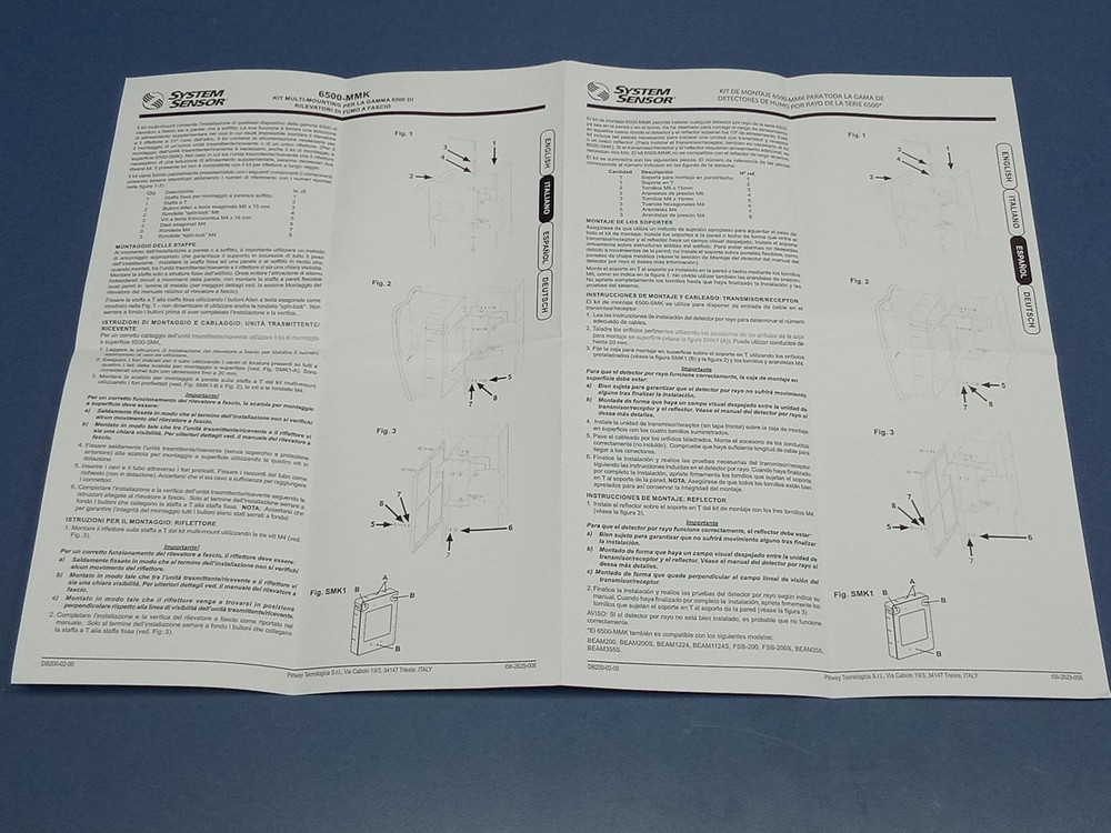 System Sensor - 6500-MMK - Metal Robust Heavy Duty Multi Mount Kit - NEW