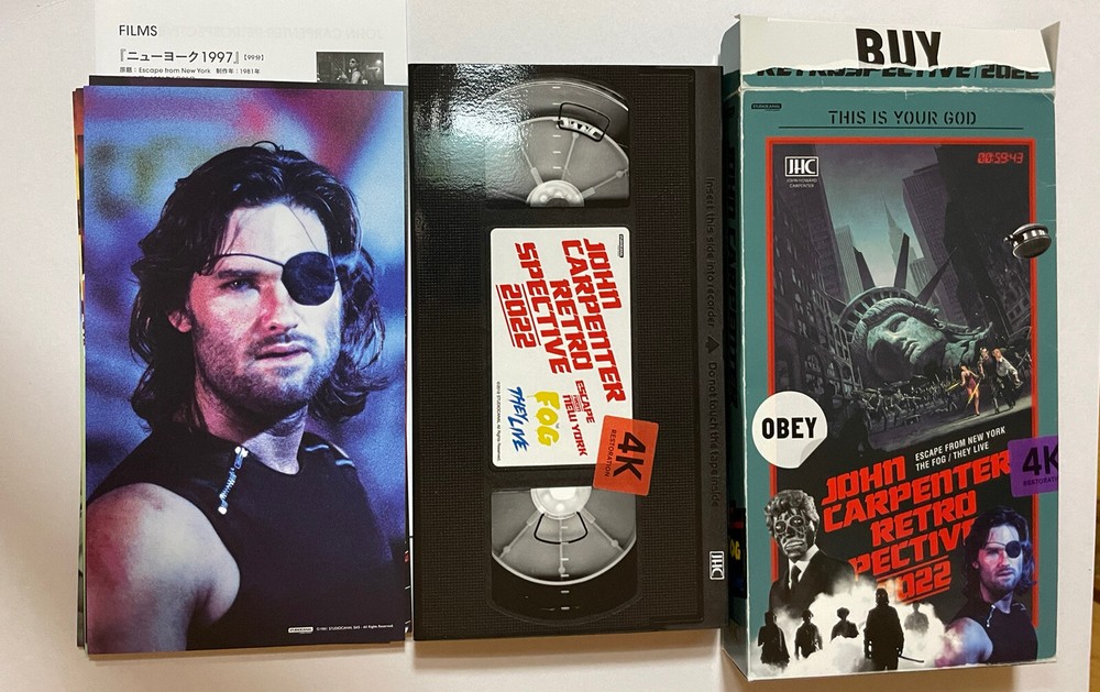 Limited quantity “John Carpenter Retrospective : Movie Program ,Japan, brochure