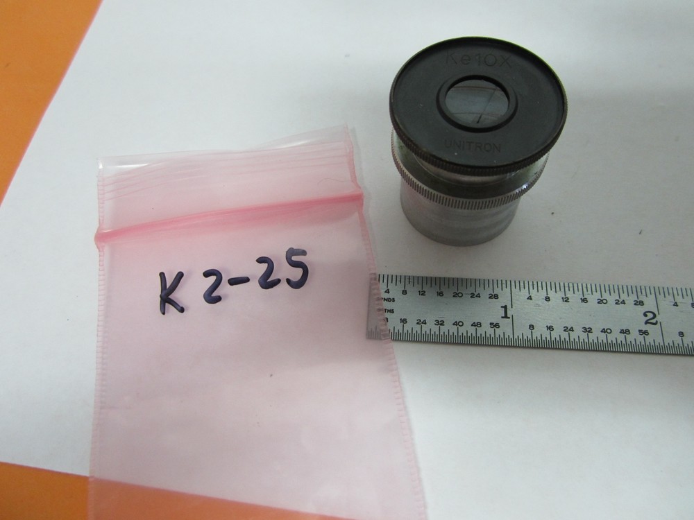 MICROSCOPE PART EYEPIECE UNITRON Ke10x OPTICS AS IS BIN#K2-25