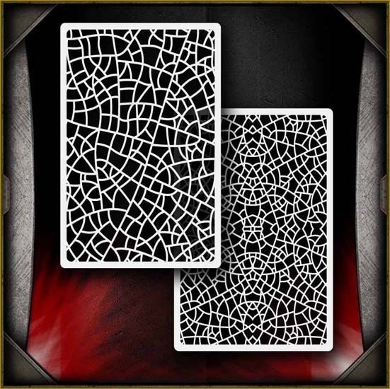 Leaf Pattern B Airbrush Stencil Template Airsick