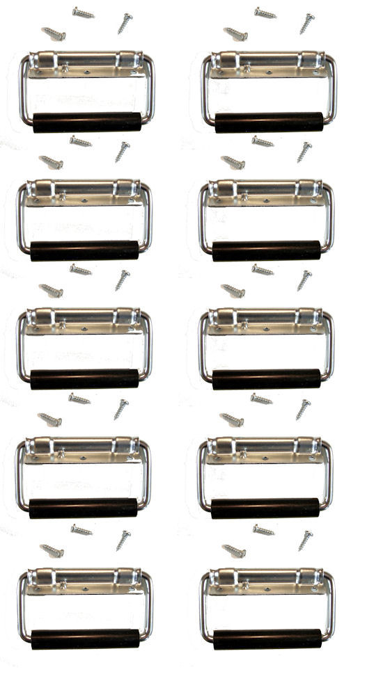 (10 PACK) PENN ELCOM 2356 Surface Mount Spring Loaded Handle w/Screws - ZINC