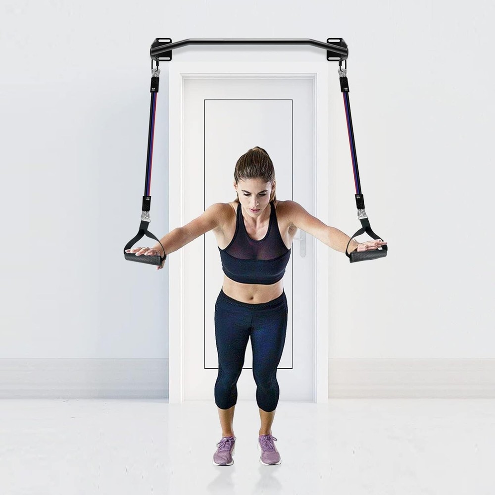 Heavy Duty Wall Mounted Pull Up Bar - 440lb Capacity for Home Workouts