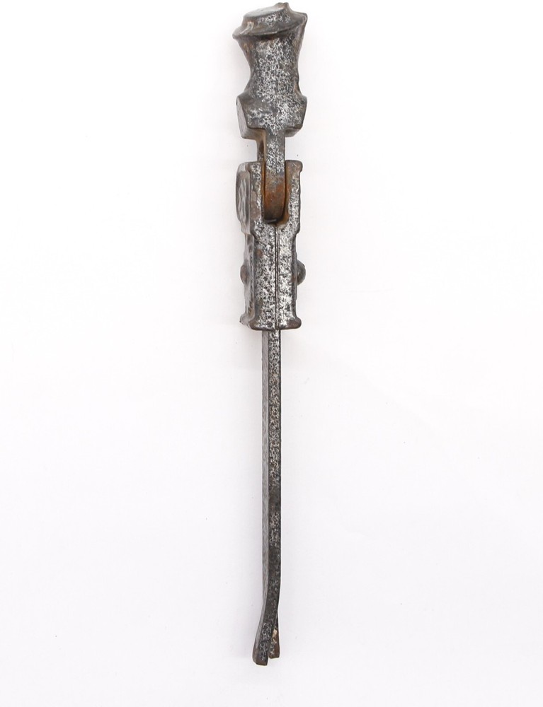 Antique Figural Black Cast Iron Window Shutter Drop Pull