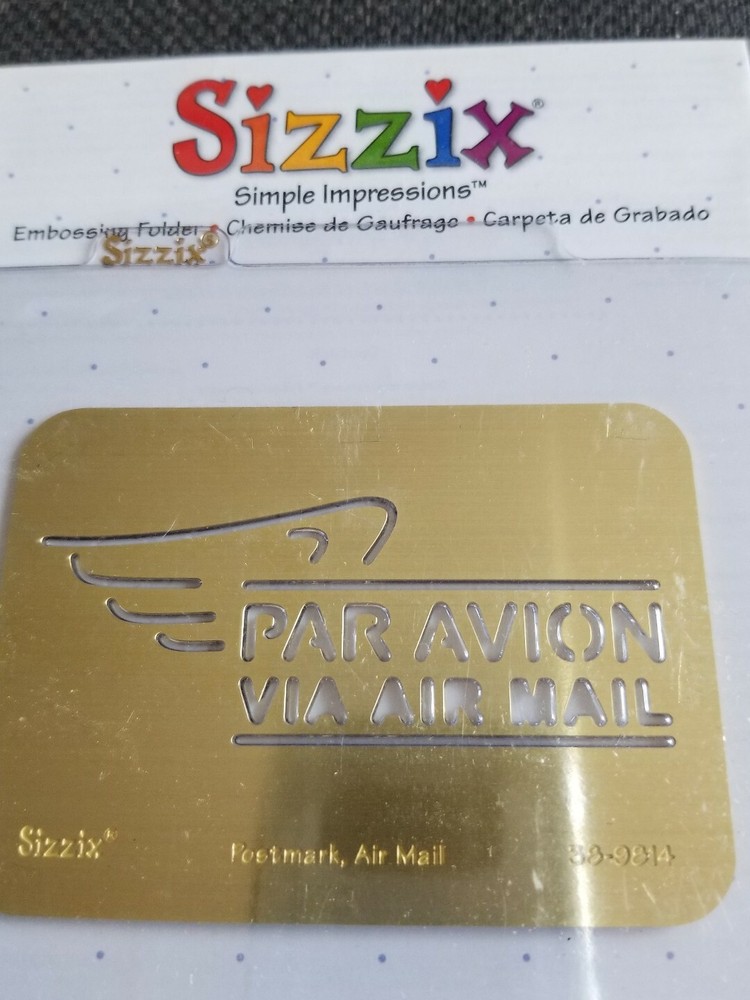 Sizzix embossing folders lot