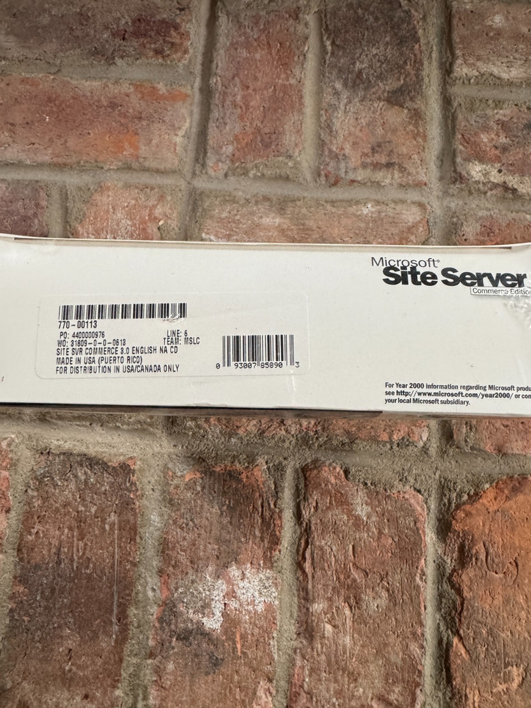 Microsoft Site Server Commerce Edition 3.0 NEW SEALED 25 Client Access Licenses