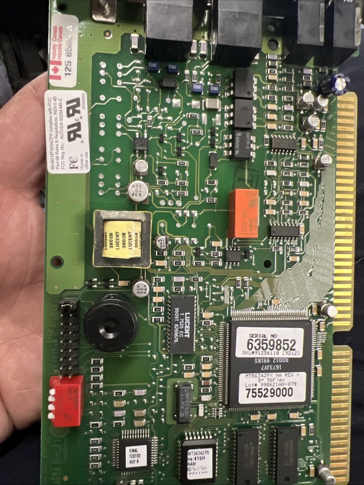 Multi Tech Systems MT5634ZPX Internal Express Modem Isa Card