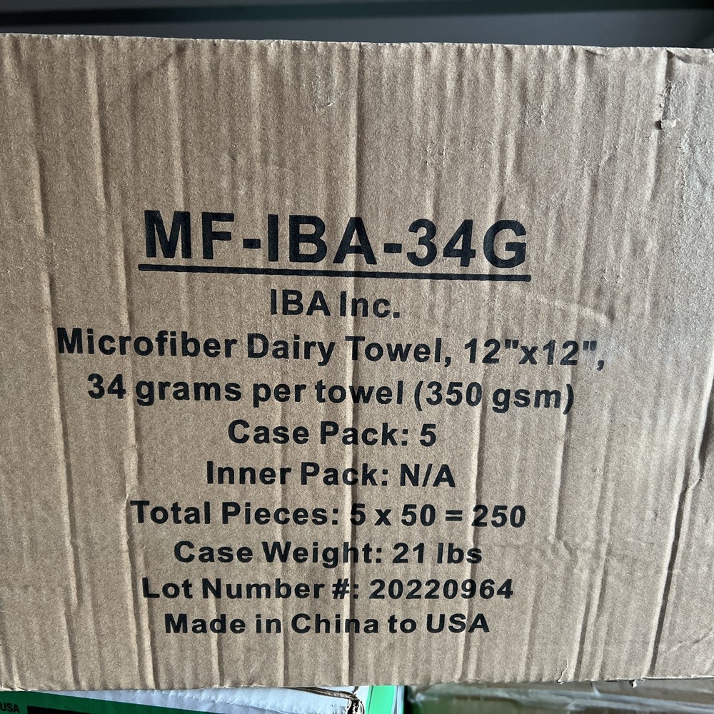 Blue Microfiber Dairy Towels 1 pack - 50 count