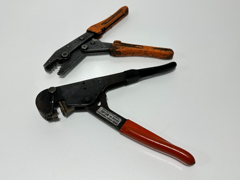 Thomas & Betts USA 2pc WT1300 & WT145C Ratcheting Crimper Tool Pair Set