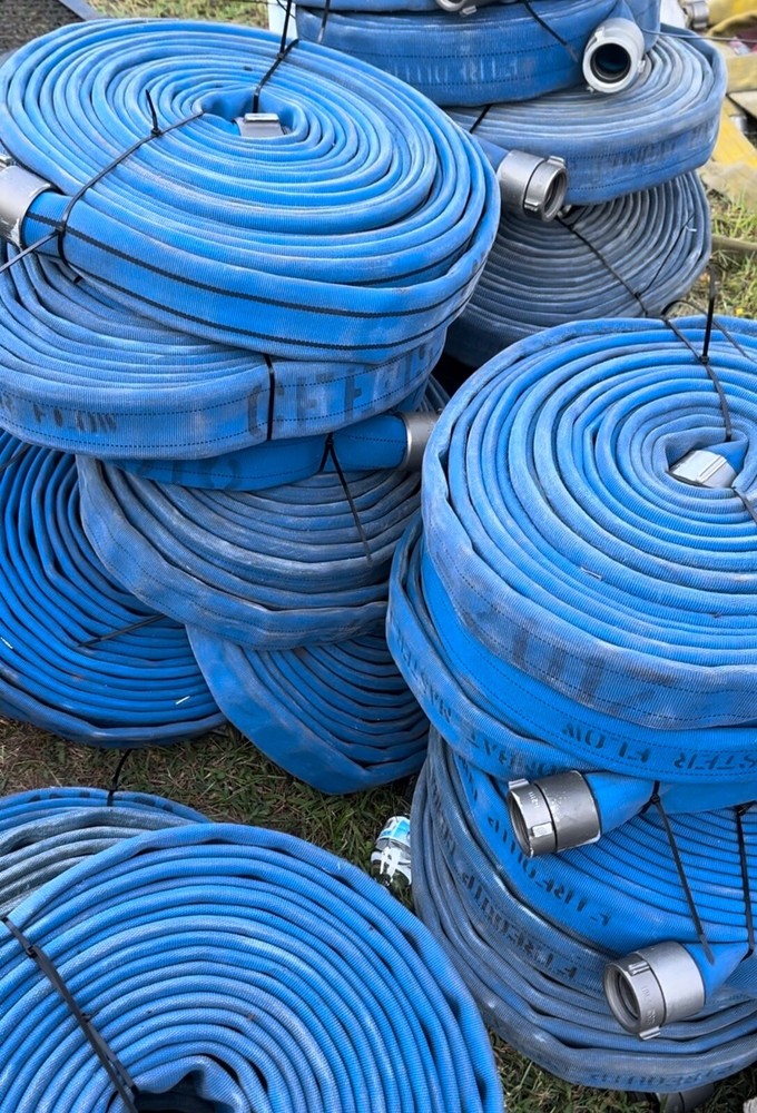 50' ft Fire Hose with Action Coupling Fittings