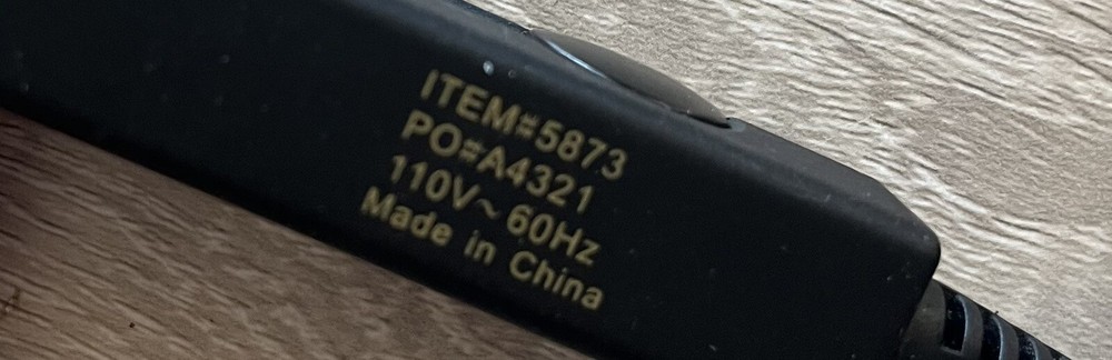 Hot & Hotter Ceramic Plate Flat Iron 1" 5873