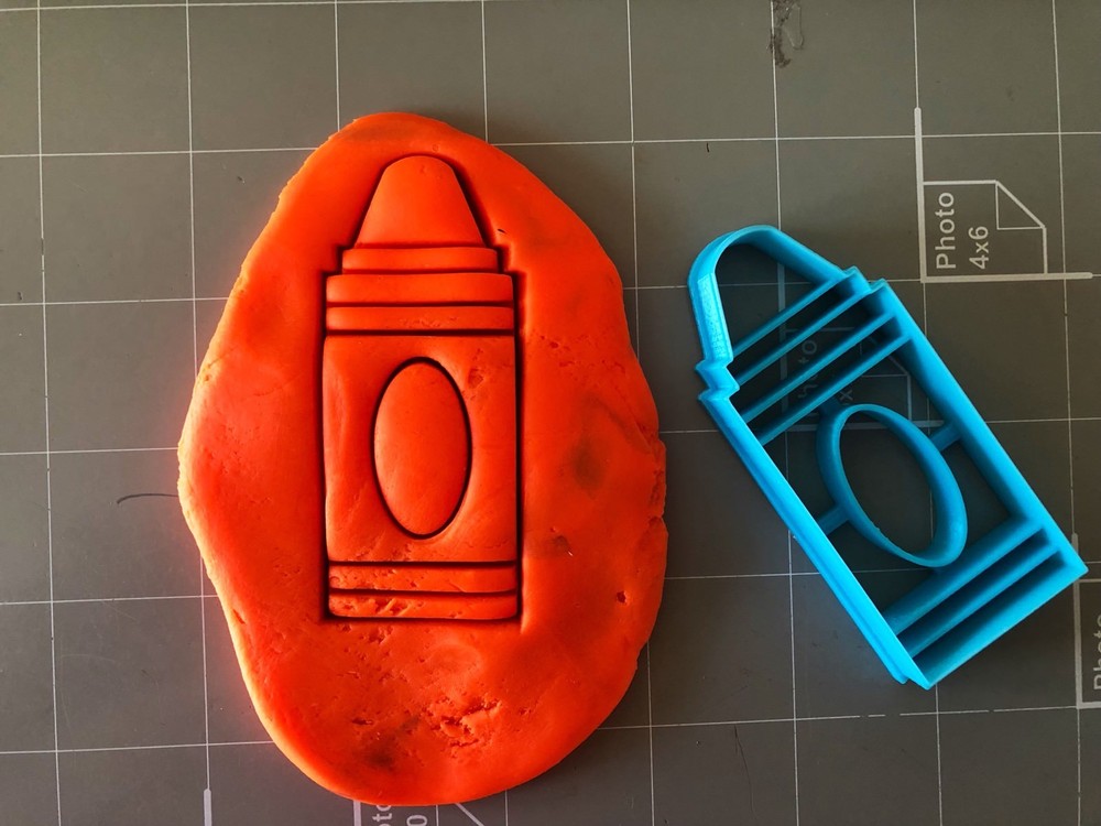 Crayon Cookie Cutter Set Of 2