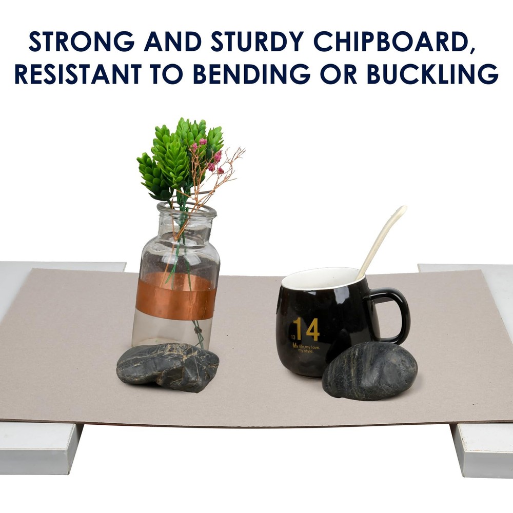 Sturdy 8.5x11 Chipboard Sheets - 20 Pack, 80 PT Thick for Binding & Crafts