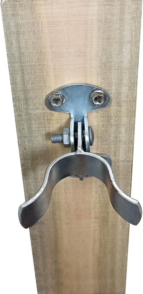 1-3/8" Flat Back Wall Mount Fork Gate Latch - Gate Latch Hardware with Screws or
