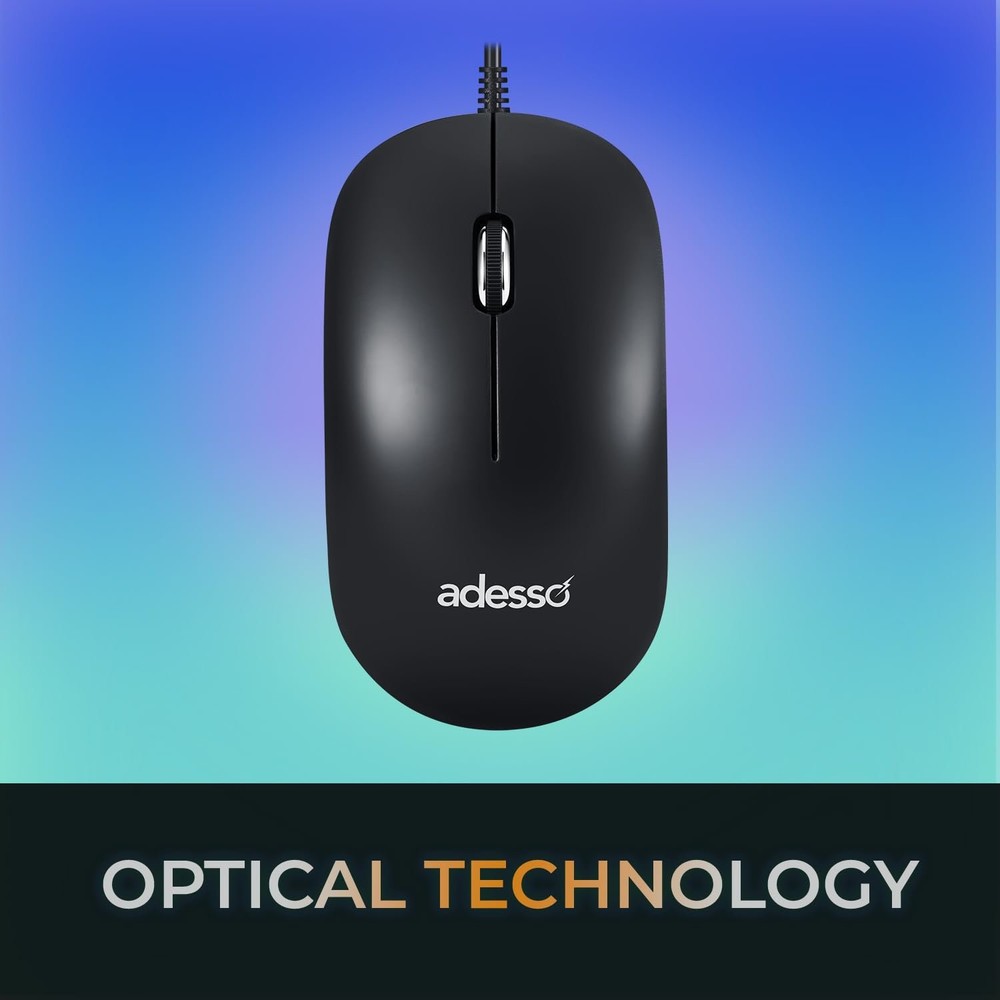 AKB-140CB USB Keyboard Mouse Combo 104 Key Optical Quiet Keys