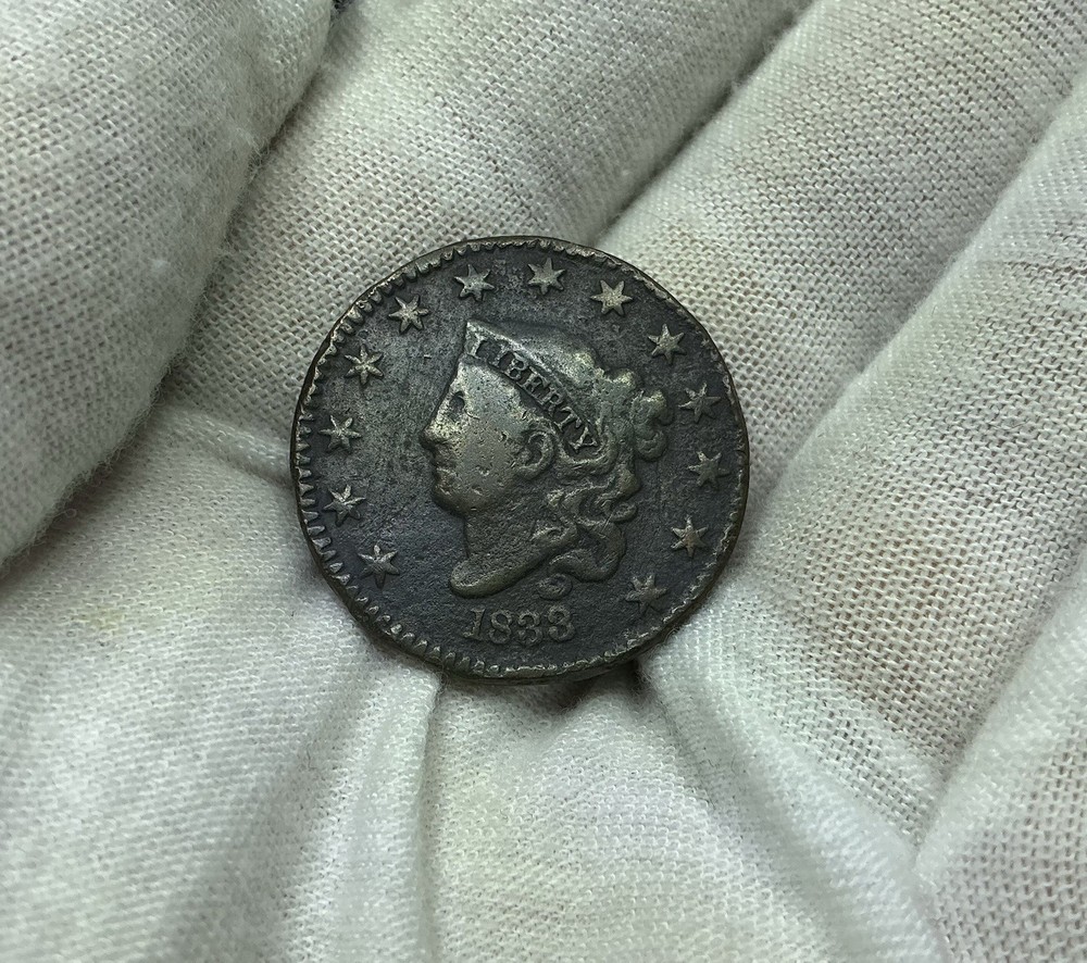 1833 U.S. Copper Large Cent C490