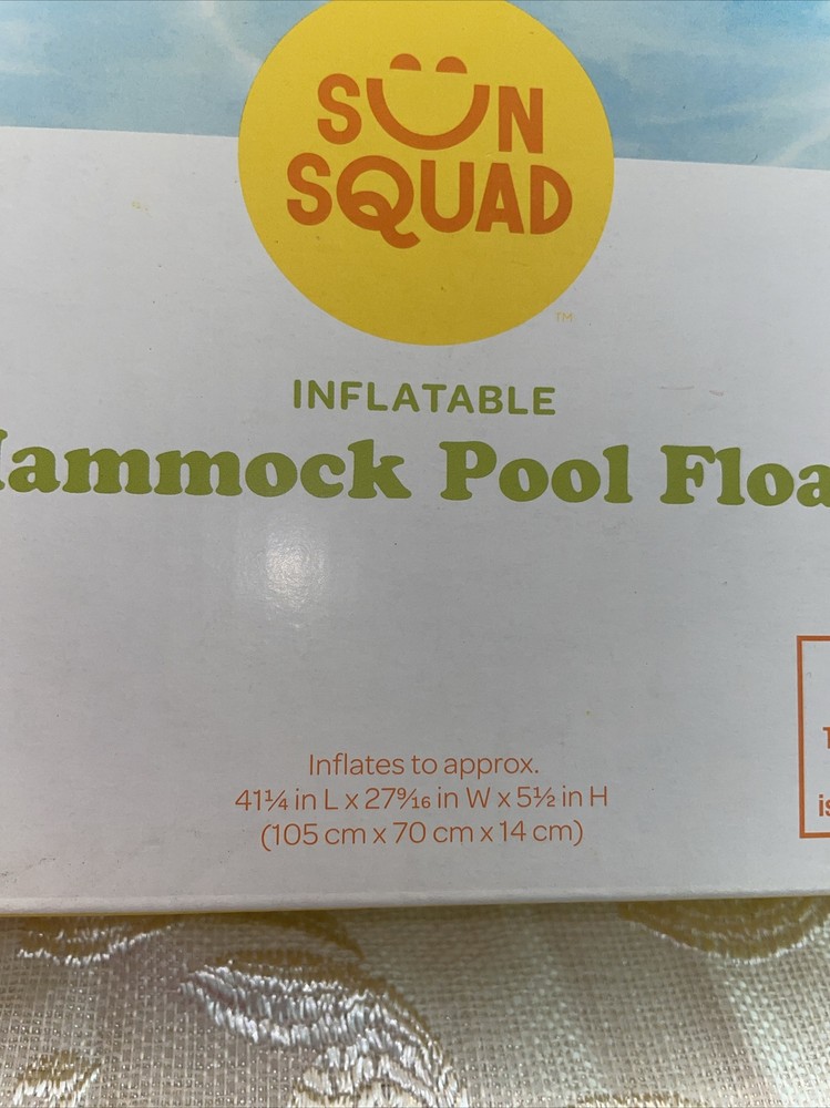 Inflatable Hammock Pool Float. NIB
