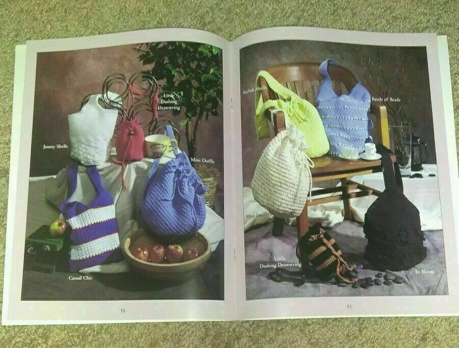 CROCHET TRENDSETTING TOTES LEAFLET #1251