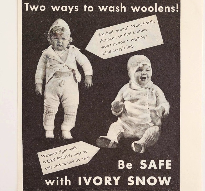 1934 Ivory Snow Laundry Detergent Advertisement Ephemera