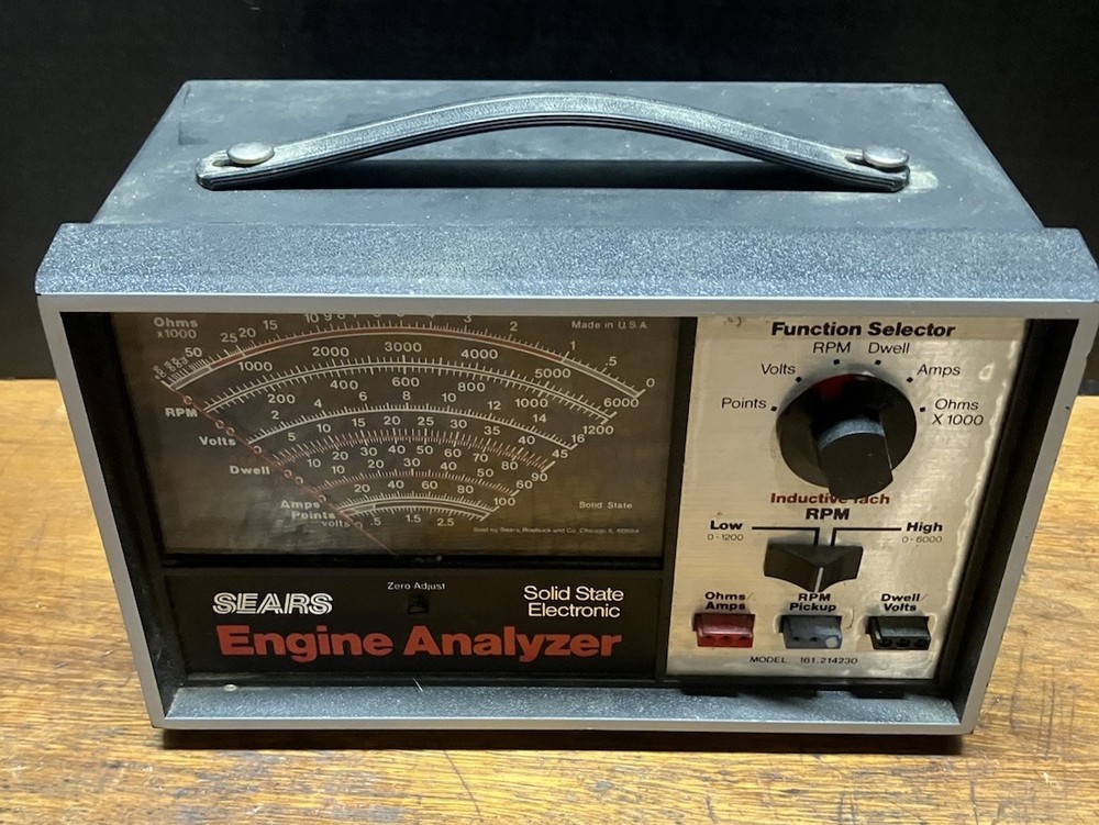 Sears Model 161.214230 Solid State Electronic Engine Analyzer Vintage Untested