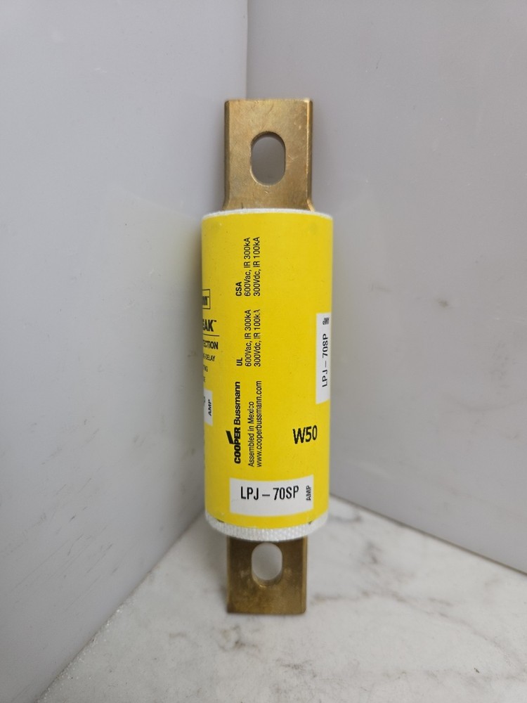 2 Pack Bussmann LPJ-70SP Dual-Element Time Delay Fuse 600 Volt 70 Amp New