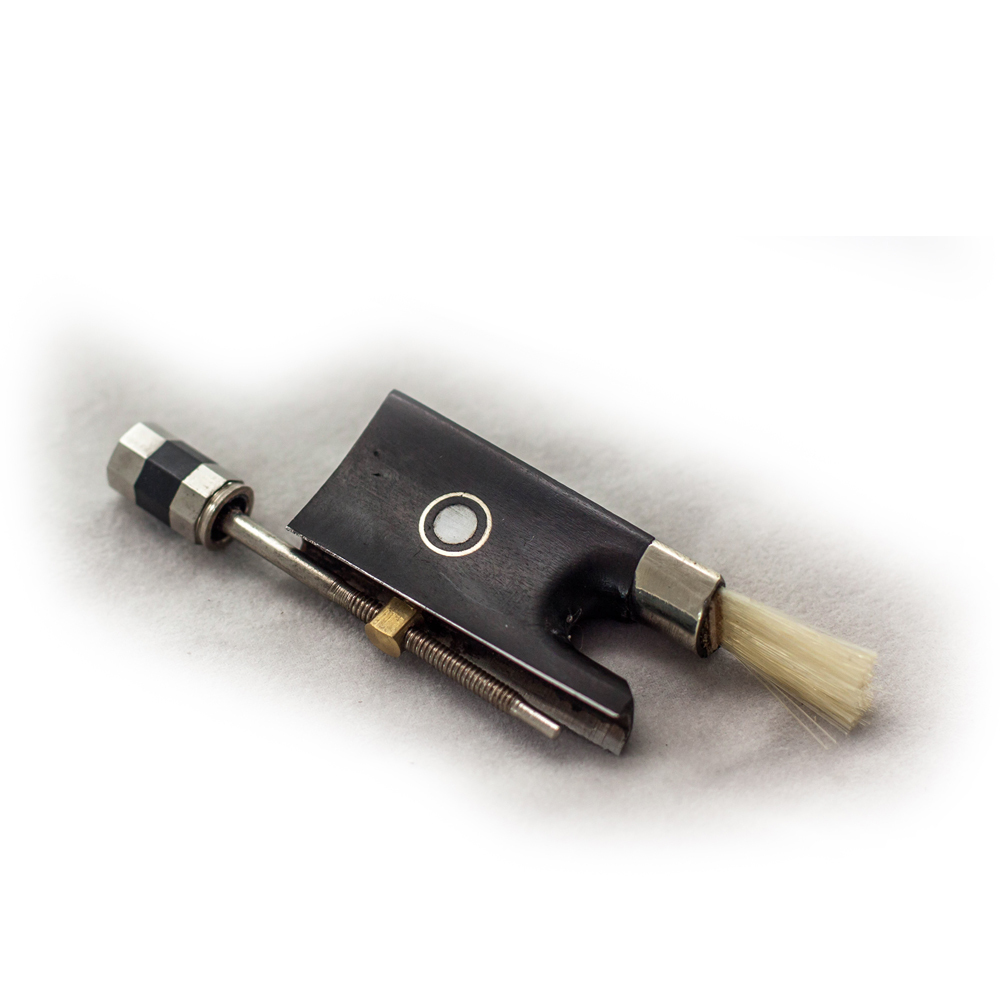 Fully Lined Ebony Frog for 4/4 Violin Bow